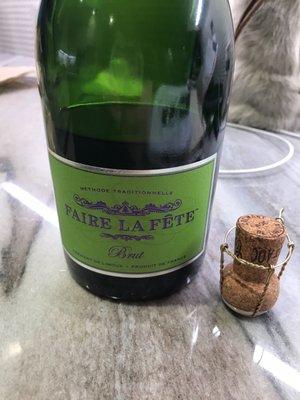 John suggested this very affordable French bubbly and we loved it...for just $20!!