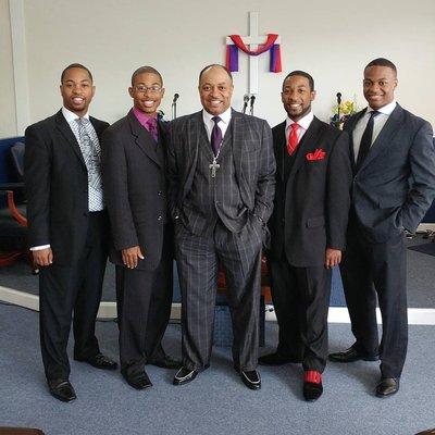 Pastor Boyd and his 4 sons