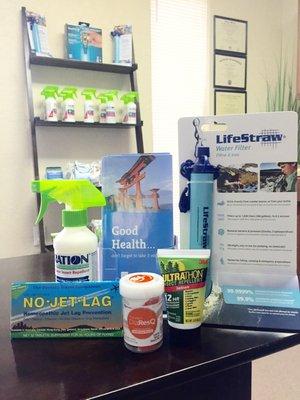 Travel products to help you stay healthy while overseas