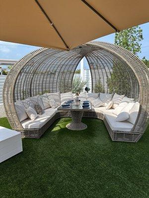 Lovely covered cabanas