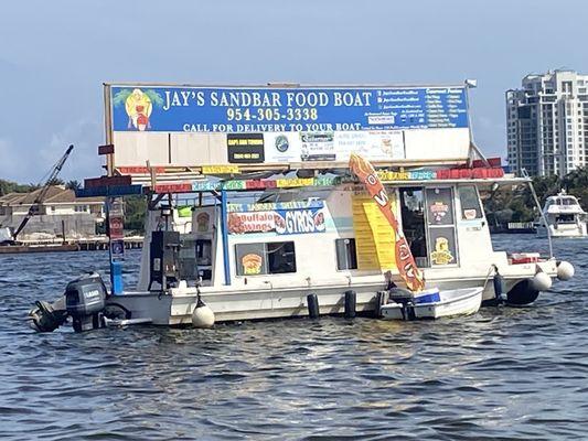 Jays Sandbar Food Boat