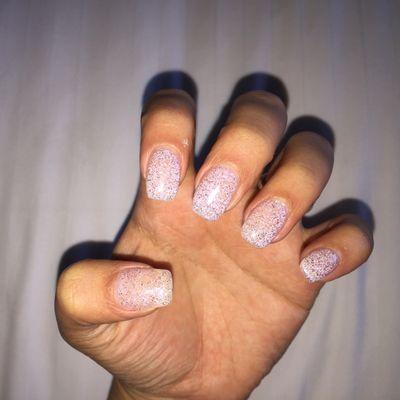 Acrylic nails w/ gel polish