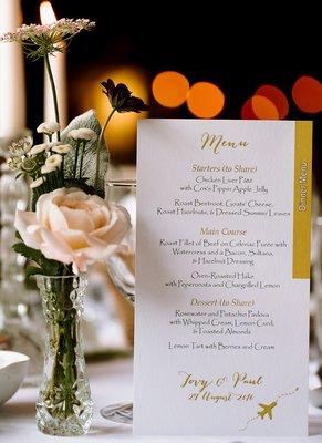 Wedding Menu