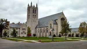 House of Hope Presbyterian Church in Saint Paul, Minnesota. This phot is take from the South side of Summit Avenue looking Northeast.