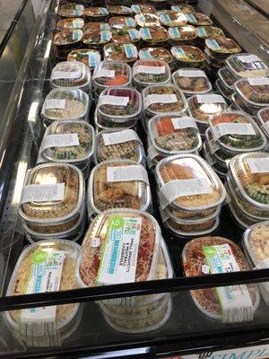 Great selection of fresh pre-made meals in the 5-$8 range.