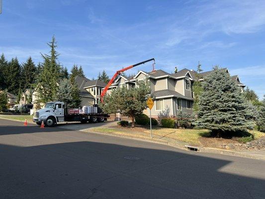 Delivery of materials in Camas Wa.