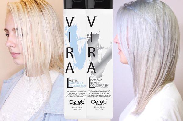 Control the yellow! Try the Viral pastel purple shampoo with the extreme silver . It won't disappoint!