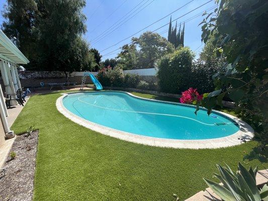 Pool with Turf