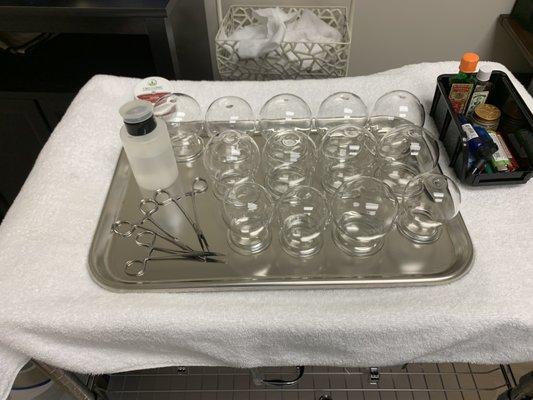 Cupping cart