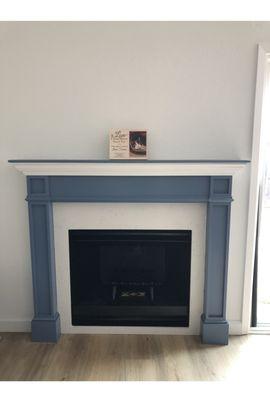 Newly built fireplace