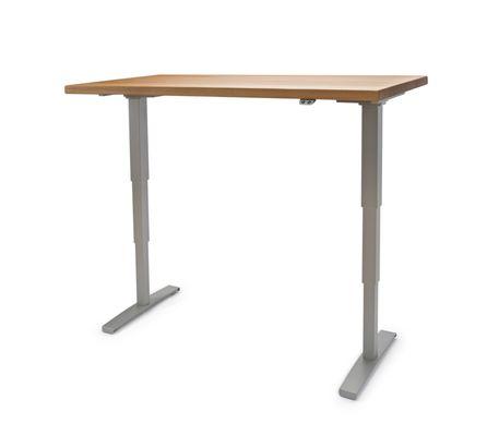 Custom White Oak Height Adjustable Desk