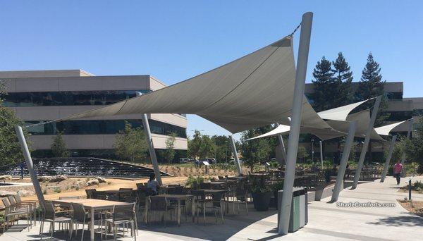 Courtyard Shade Sails in Contra Costa County, CA