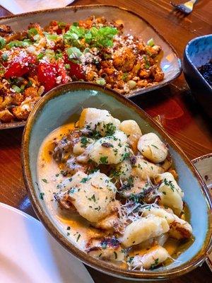 Cauliflower in the back (gross), best short rib gnocchi Memphis has to offer in the front