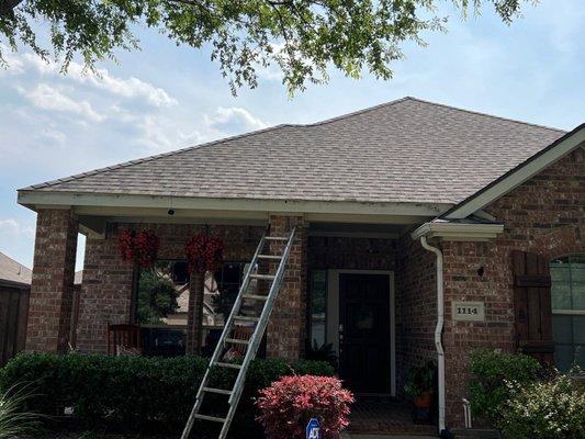 Look at that beautiful roof. Gutter time