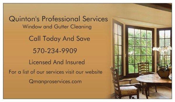 Call Today and Save 570 234 9909 Check out our website www.qmanproservices.com