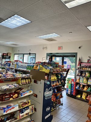 Variety of snacks, drinks and convenient items