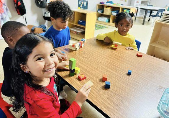 Children working together teaches them patience and cooperation.