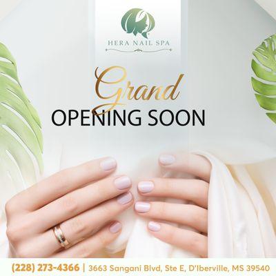 Counting down the days to our grand opening! Get ready to experience the best nail services you'll ever try.