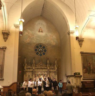 5 October 2018 -- inside Trinity Ohio City Church for a special gospel choir concert.