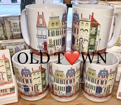 CUSTOM OLD TOWN HOUSE COFFEE MUGS