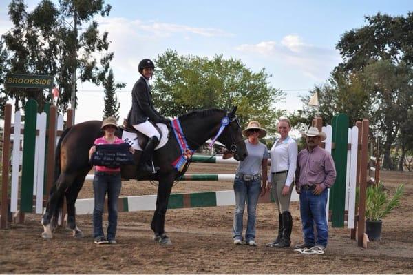 Rascala and Jenifer Paris. Winners of the $5,000 Wine Country Classic Mini Prix 2013.