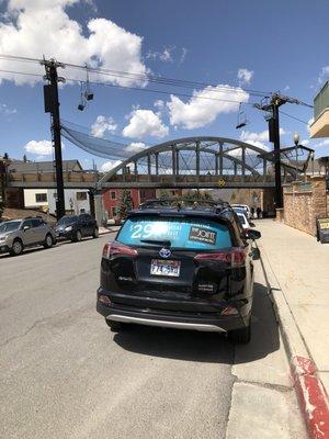 The Joint car spotted in Park City, UT