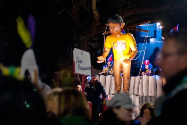 Bobby Brady LSU Rif float