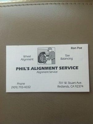 Phil's Alignment Service