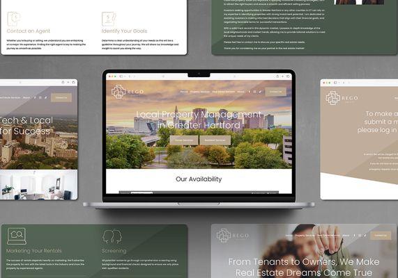 Rego Realty out of Hartford, CT website design