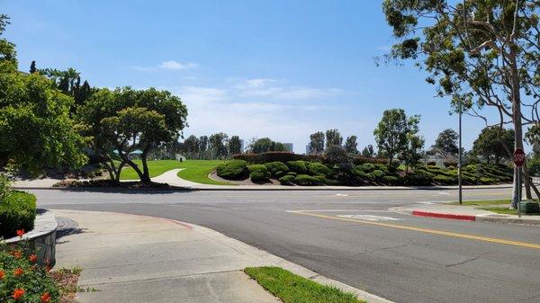 There's no crosswalk to cross busy Spyglass Hill Road. That's ridiculous.