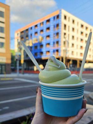 Matcha & Black Sesame Soft Serve Swirl