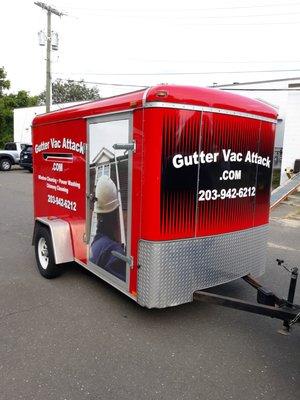 We Vacuum Your Gutters From The Ground with 200 mi Hurricane force Vac System.from gutter to can we don't wash anything down the drain.