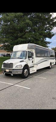 36 seats Bus with luggage room.