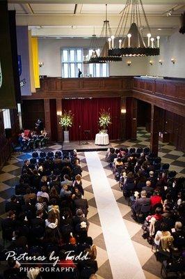 Hall of Flags wedding ceremony