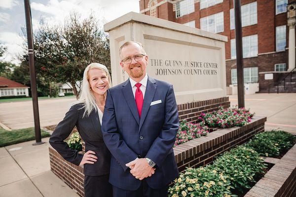 Chris and Patricia Cooke at Guinn Justice Center