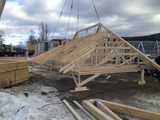 Hip roof fabrication