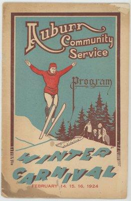 One of the many programs that were produced to promote the Winter Carnivals in Maine!