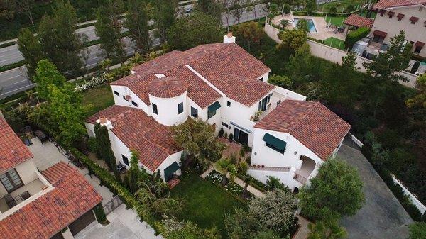 Inspecting a beautiful home in Newport Coast.