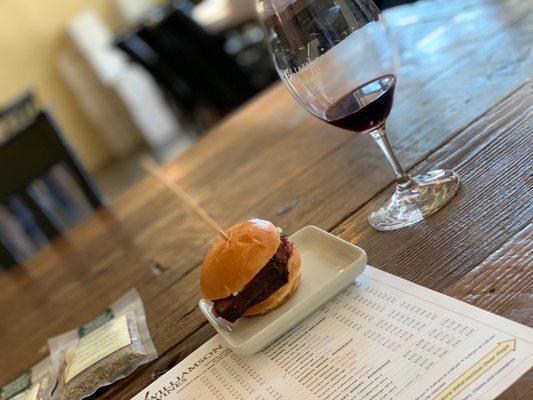 NY Strip Slider & Seduce Cabernet Sauvignon