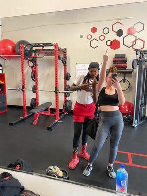 My Client LoLo and I... She's been wit me for 3yrs, Love Her To Death. Great Relationships built-in thru 1:1 Personal Training!