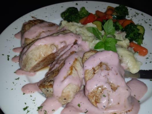 Pork tenderloin with Raspberry horseradish sauce