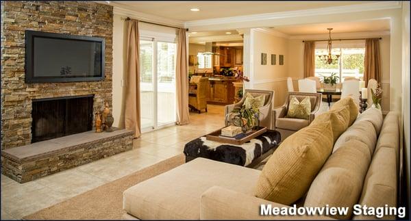 Residential staging in Meadowview Estates, Temecula