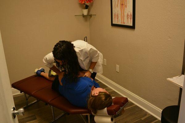 Chiropractic  Adjustment for low back pain and sciatica