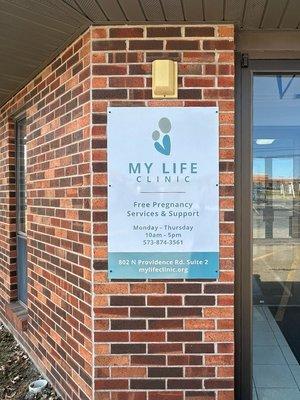 My Life Clinic front entrance