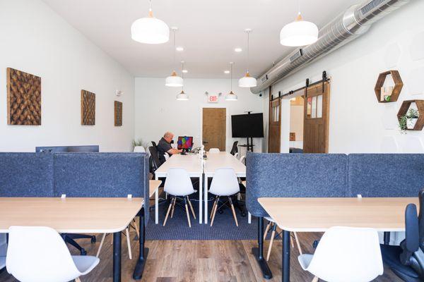 Century Room - open seating for coworking, conference space, or event space