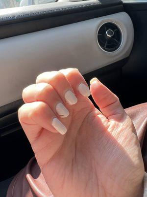 My "gel" mani chipped in a week. It feels so thin, and cheap