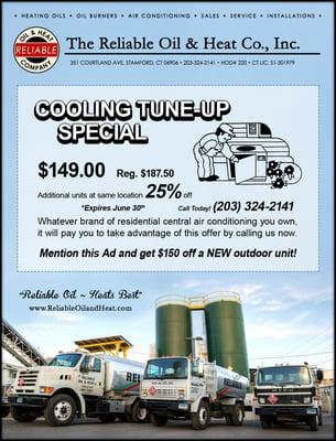 Our Cooling Tune-Up ensures your Air Conditioning System is operating efficiently and at maximum output year after year!