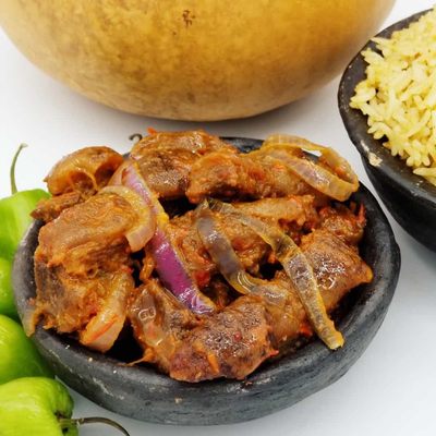 ASUN * smoked & grilled peppered goat meat