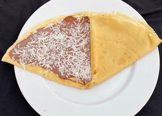 Nutella with Shredded Coconut.