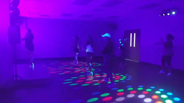 We like to dance in the disco lights!